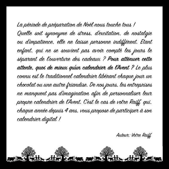 Calendrier de l'Avent 2024 - Gagnant(e) du Jour 15